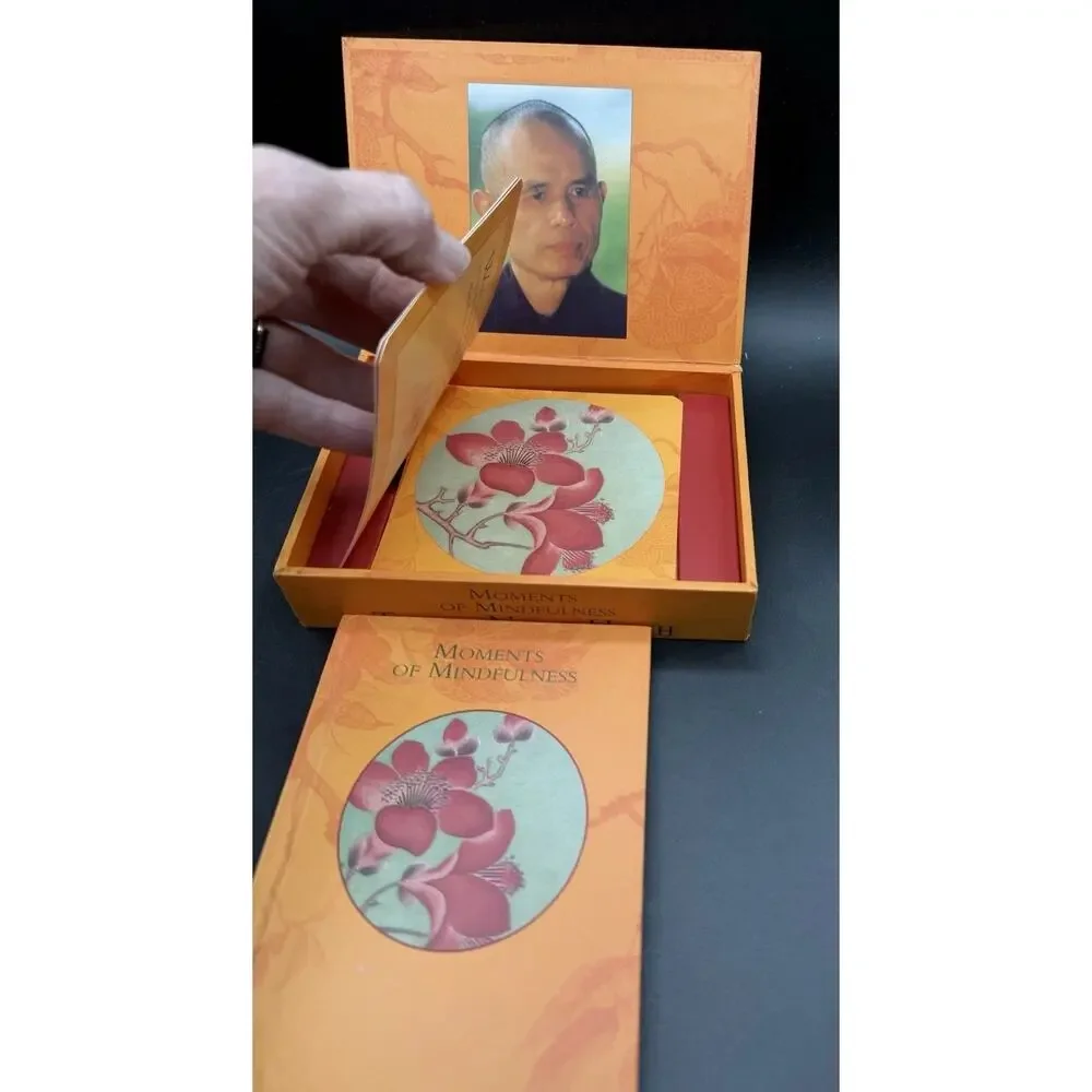 Moments of Mindfulness by Thich Nhat Hanh Meditation Cards & Guidebook In Box